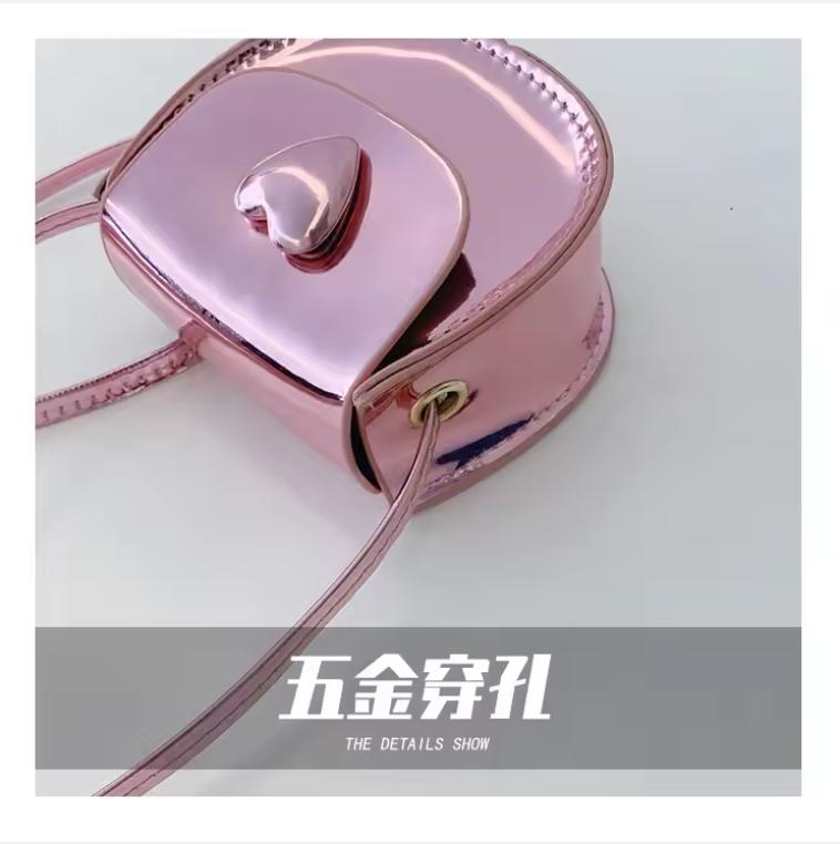 Small Shoulder Bag Cute Coin Key Earphone Case 2026 Summer New Mirror Lipstick Purse Mini Pu Crossbody Bag for Girls Kids