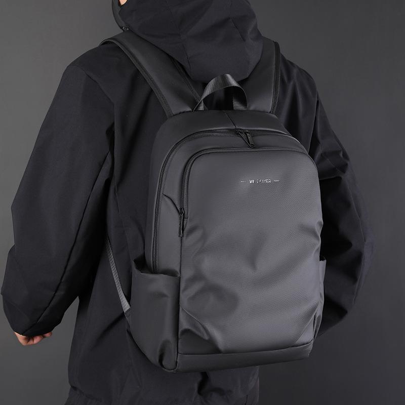 Schoolbag Men's Backpack Korean Version Simple Student School Bag Water-proof Travel Business Computer Bag Outdoor Sports Backpack