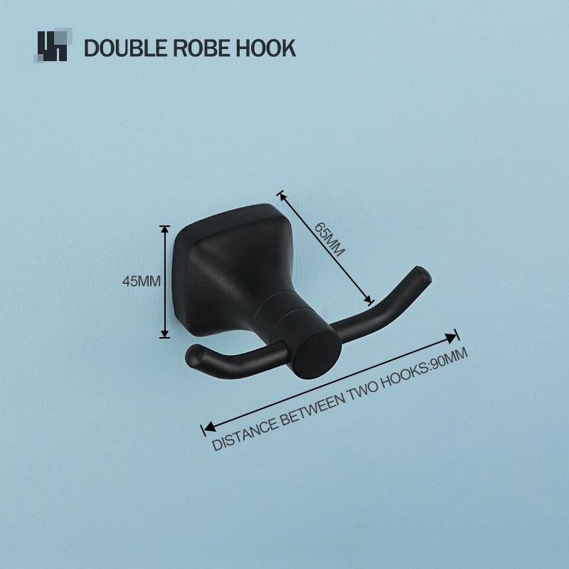 

Черные аксессуары для ванной комнаты из нержавеющей стали, настенный держатель для банного полотенца, крючок для халата, держатель для туалетной щетки, подвесной держатель для бумажных полотенец