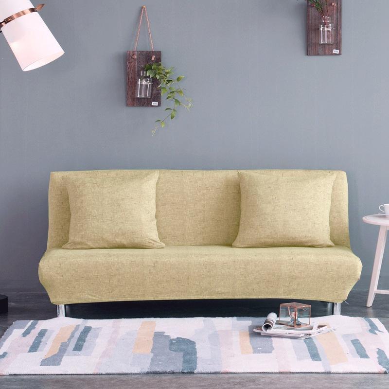 Flower Futon Cover Stretch Armless Futon Sofa Cover Soft Futon Slipcover with Elastic Bottom Sofa Bed Furniture Protector Covers for Washable Futon