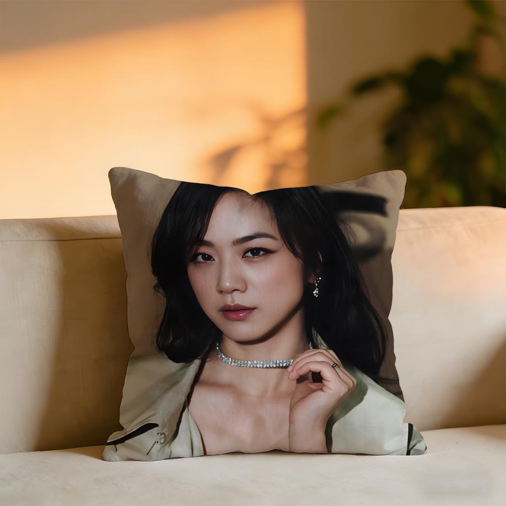 Tang Wei Cushion Cover Cozy Velvet Throw PillowSoft Warm Cushion For Sofa Bed 30x30 cm