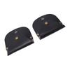 2pcs Compass Case PU Leather Vintage Compass Pouch for Pocket Watches Wristwatches Black
