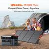 OSCAL PM200 Plus Foldable Solar Panel 200W Solar System for Power Station