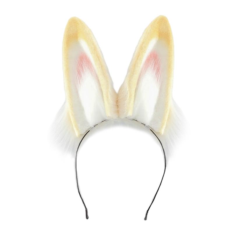 Faux Furs Tail Bunnies Ears Headband Halloween Cosplay Costume Bunnies Ears Hairband Bunnies Tail Bunnies Costumes
