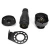 12 Volt 13 Pin Trailer Plug Socket Connector Adapter Bracket for Trailer Plug, Trailer Caravan Tow Bar