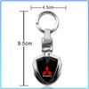 For Mitsubishi Lancer 7 8 I200 Pajero Montero Sport Outlander ASX Mirage Eclipse Car Key Chain Keyring Pendant Metal Keychain Holder Accessories