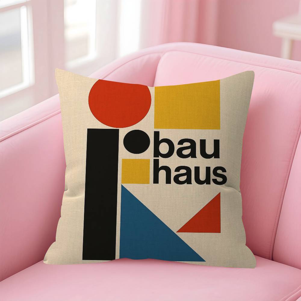 Abstract Bauhaus Style Geometric Picture Cushion Cover Car Throw Pillow Case For Sofa Car Christmas Gift