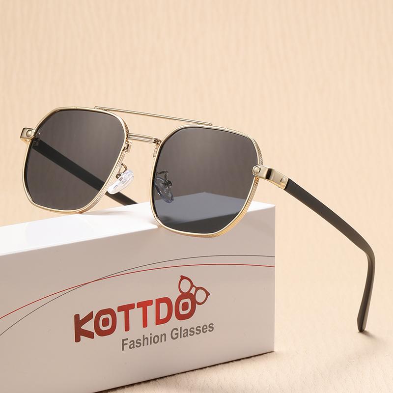 Metal Sunglasses Fashionable Men Brand Designer Women Outdoor Driving High-End Sun Glasses Mirror Fishing Goggles Sunshine UV400