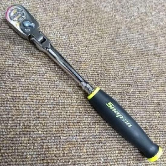 

Snap-on Tools NEW 1/4 Drive Soft Grip Long Flex Head Ratchet THLF72 Hi-viz
