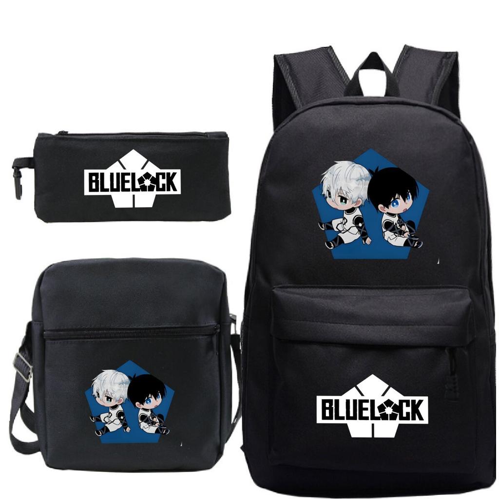 Japanese Cartoon Peripheral Printing Children'S Schoolbag, Primary And Secondary School Student Stationery Set, Shoulder Backpack Three-Piece Set