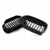 Front Matte Black Kidney Grill Grille For BMW E46 3Series Sedan 4Door 1998-2001