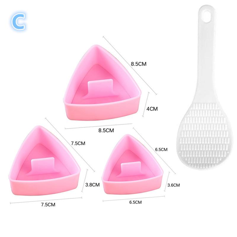 4-5Pcs Onigiri Mold Kit Home Kitchen Sushi Press DIY Bento Accessories for Rice Balls Food Utensils
