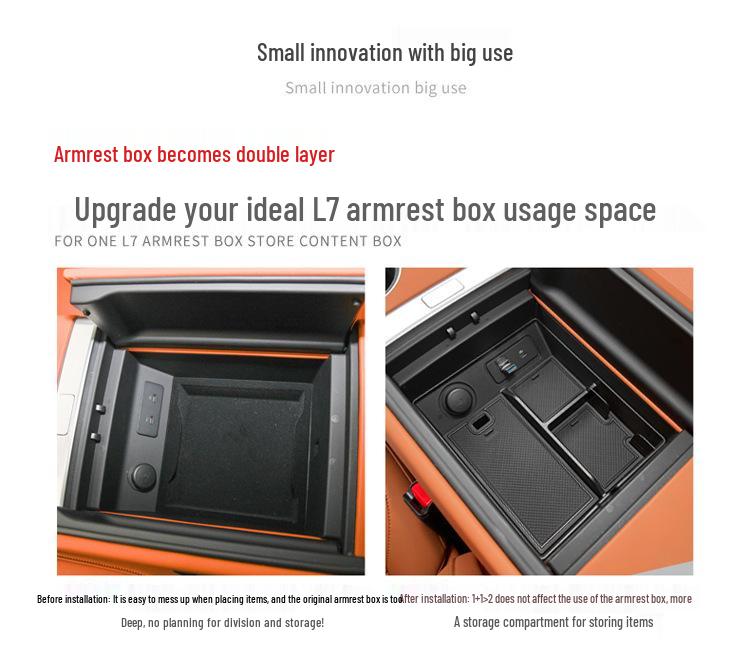 Applicable Ideal L7 Center Console Armrest Storage Organizer