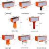 Solar LED Flashing Warning Light for Nighttime Road and Construction Safety