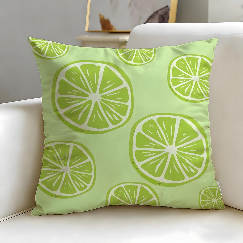 Mint green fresh background Cushion Cover Soft EasyWash Pillow Case Versatile for Couch Bed Travel and Office