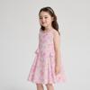 Deesha Girls' Sweet Floral Sleeveless Cotton Dress