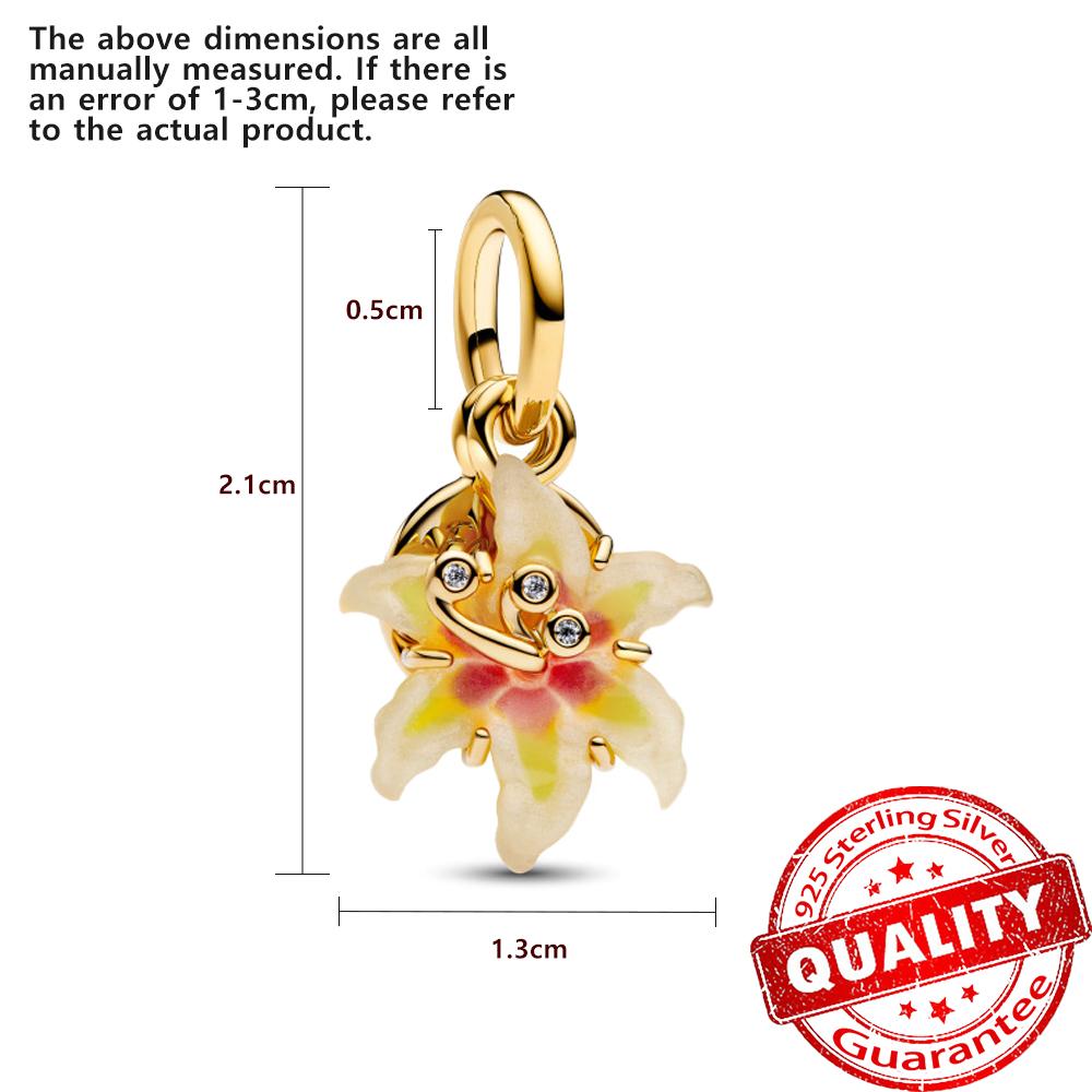 Sparkling Copper Pave Butterfly Dangle Charm Fit Original Bracelet Half Moon Snowflake Beads For Women Holiday Gift