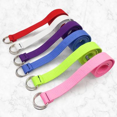 D Ring Buckle Belt Harajuku Zipper All-match Ultra Long Canvas Belt Lovers Brief Solid Color Long Belt