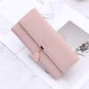 Korean Style Women's Leather Clutch – Zipper Buckle Wallet with Large Capacity