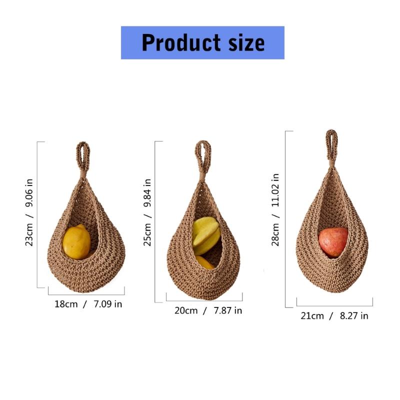 Portable Hanging Fruit Organizers With High Weight Large Capacity Accessory for Modern Homes and Small Space Saving