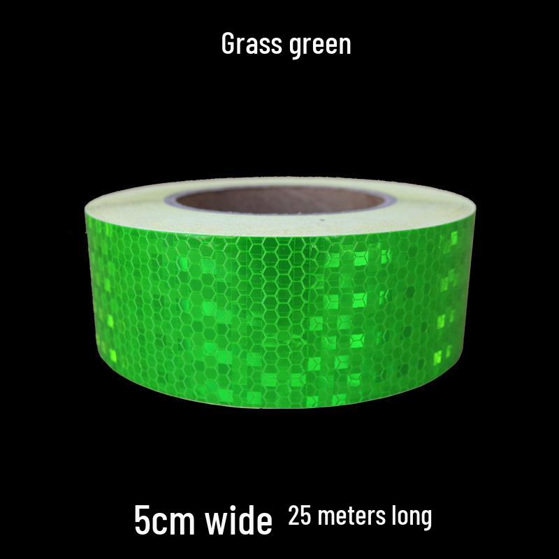 5cm Black Yellow Reflective Honeycomb Arrow Warning Tape Car Sticker