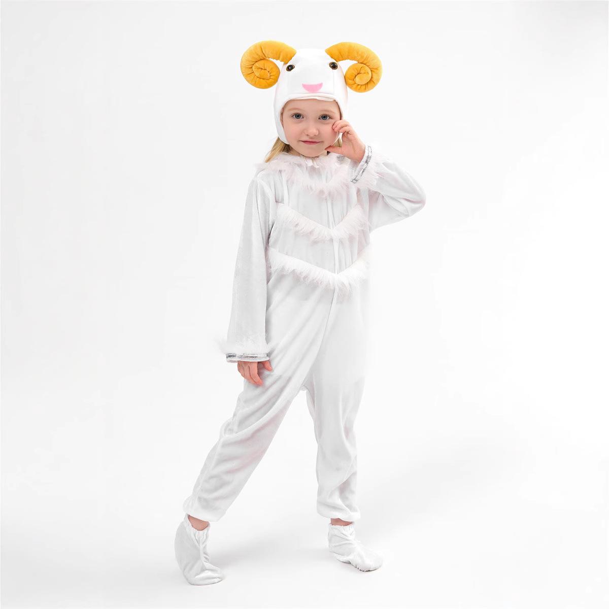 

Хэллоуин косплей животного овца комбинезон кукла животного детский костюм для сценического выступления 120CM