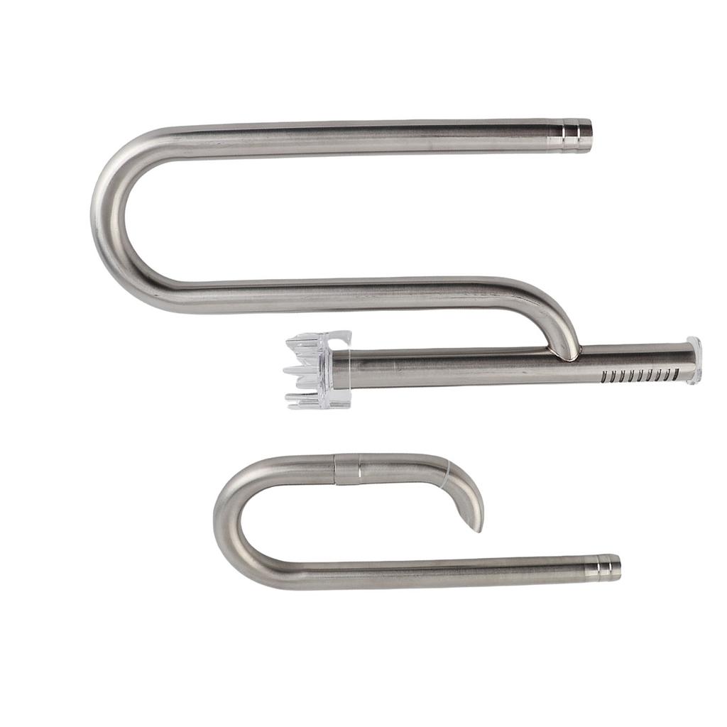 Fish Tank Stainless Steel Pipe Surface Skimmer Aquarium Inflow and Outflow Pipe Set16 Pipe Surface Skimmer