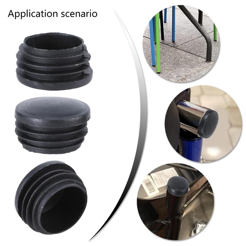 Upgrades Pipe Plugs set Round End Caps set Easy Installs Chair Leg Protectors Pipe End Protections Caps set for Tubing