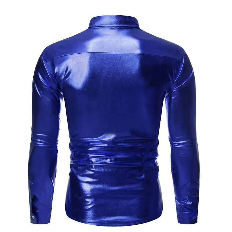 Autumn Cash Multicolor Cool Sequins Gilded Dance Clothes Shirt