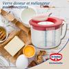 Verre doseur et mélangeur - dr oetker - 2,2 litres - résistant aux chocs - pare-éclaboussures - antidérapant