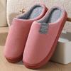 Plush Cotton Slippers for Women & Men, Non-Slip Thick Sole, "Stepping on Poop" Comfort, Cozy Indoor Wear, Cold-Resistant Winter Slippers.