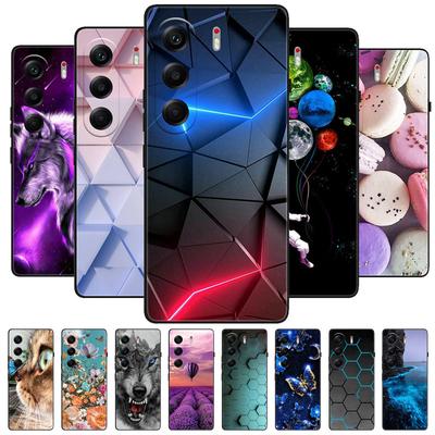 For Tecno Camon 40 40Pro 4G Case Soft Silicone Luxury Shockproof Cover for Camon 40 Pro CM5 CM6 TPU Coque Cute Cat Funda Shell