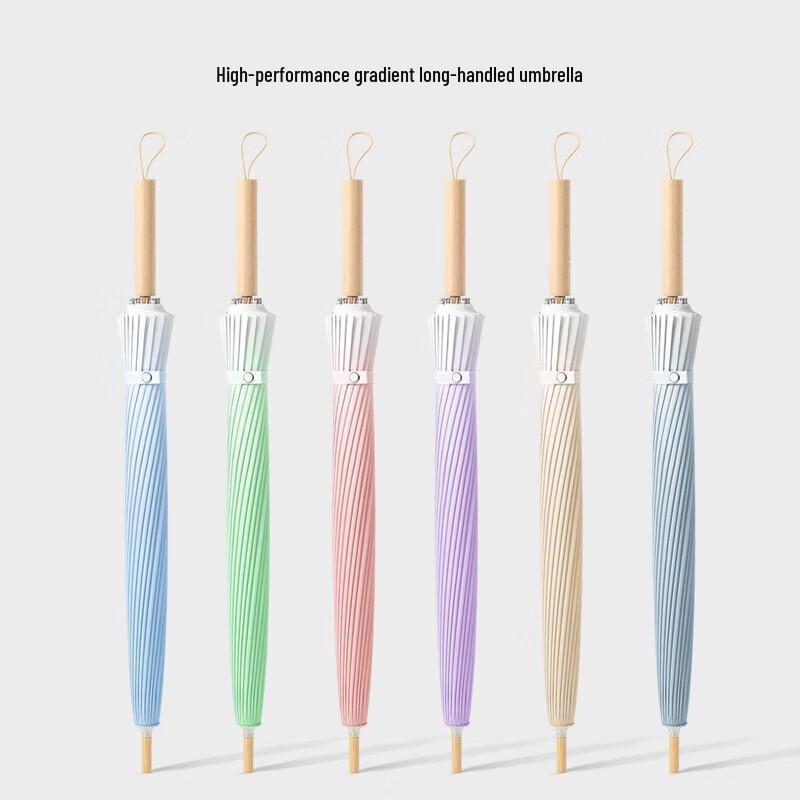 MAYDU Gradient Long Handle Umbrella