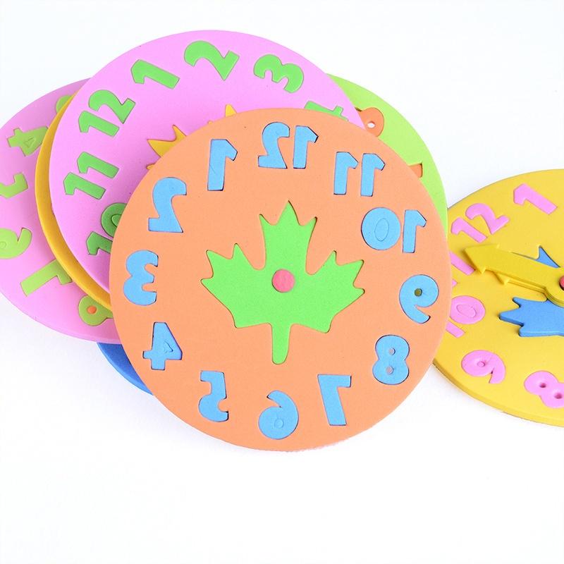 Kids Clock Learning Education Toy Fun Math Game for Children Baby Toy Gift 3-6 Years Old 3 Pcs/1 Pc