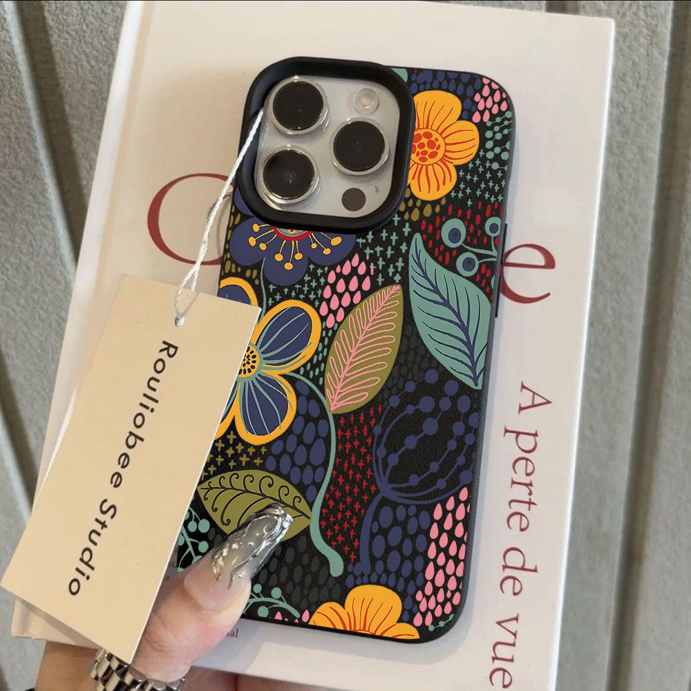 

HOT Full screen Flowers Cool Lichee leather pattern Phone Case For Redmi Note 14 13 12 11 10 9 8 Pro Plus 4G 5G Shockproof Cover Note 9