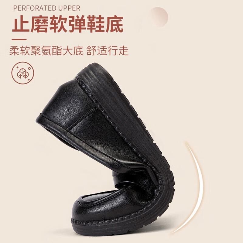 Mom shoes summer new middle-aged comfortable soft-soled shoes children soft leather single shoes women's breathable shoes