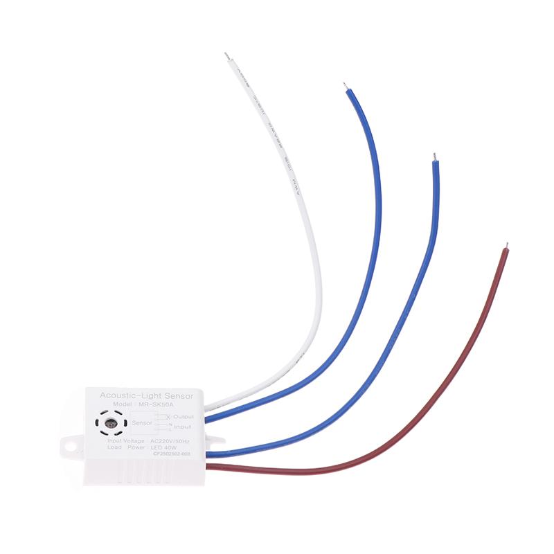 Zvukový spínač s hlasovým senzorem Modul LED Akustooptické ovládání Indukční spínač Automatický senzor detekce hlasového ovládání