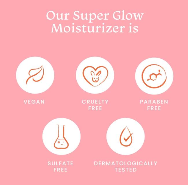 Foxtale Vitamin C Super Glow Moisturizer with Niacinamide & Peptides For All Skin Types, Women & Men - 50ml