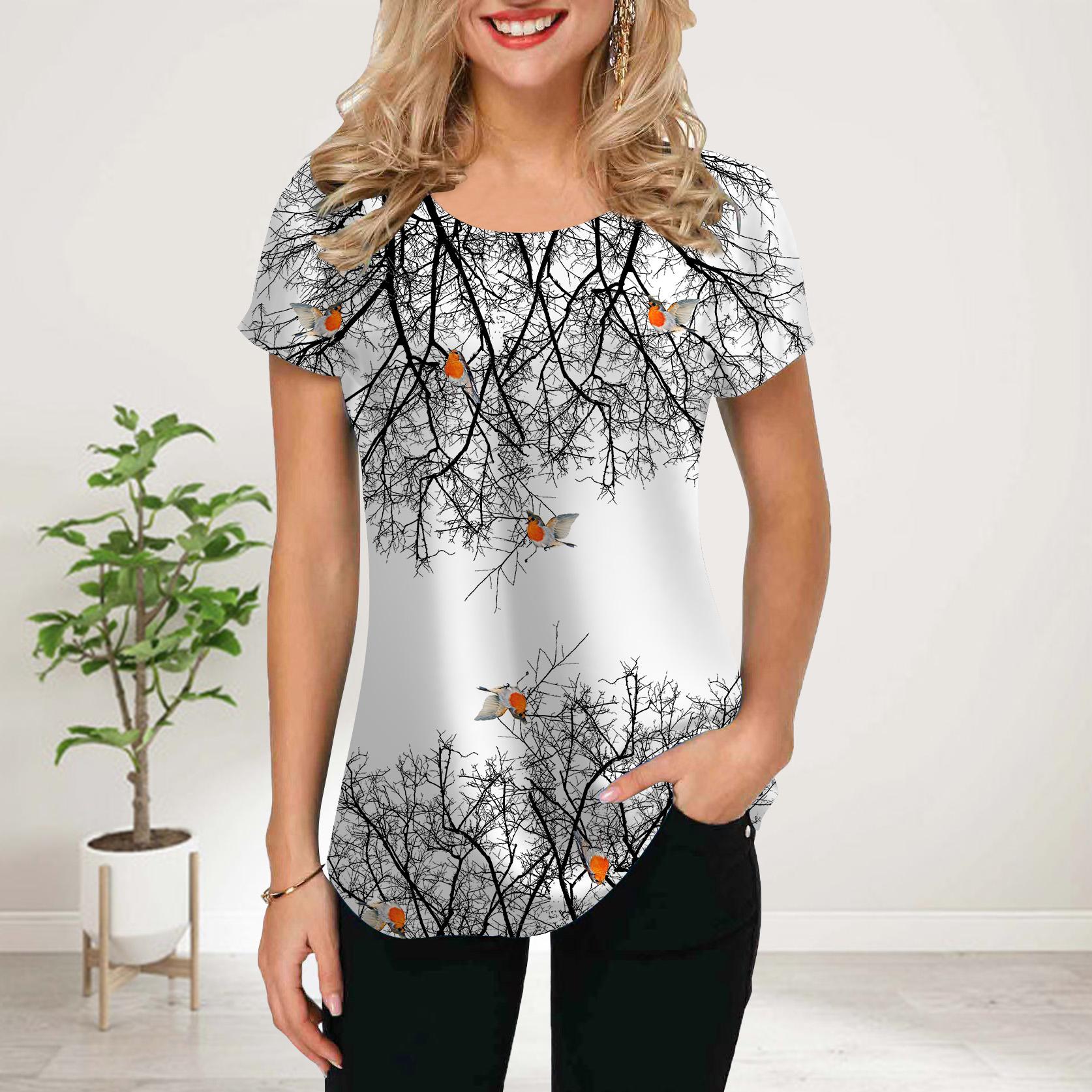 Женская летняя футболка с принтом одуванчика — фото 4