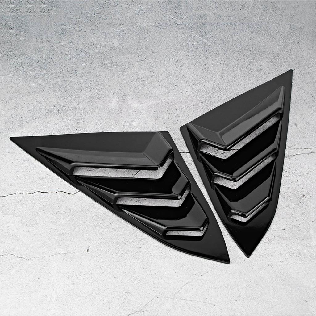 Bil Bakre Fönster Ventilationsutlopp Lamell Skärmlist Passar för Honda Civic 20162019