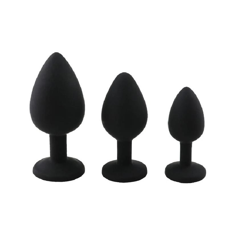 3 Sizes Anal Plug Sex Toys  Female Vibrator Adult Silicone Sex Prostate Back Yard Toy Anal Butt Plug Women Man Couple Gay Unisex