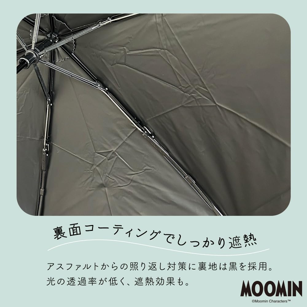 Ogawa Folding Parasol for UV Cut 6 Manual Moomin Moomin Valley Summer Festival Polyurethane Coating on Safety UV Suitable for Sunny and Rainy Gift