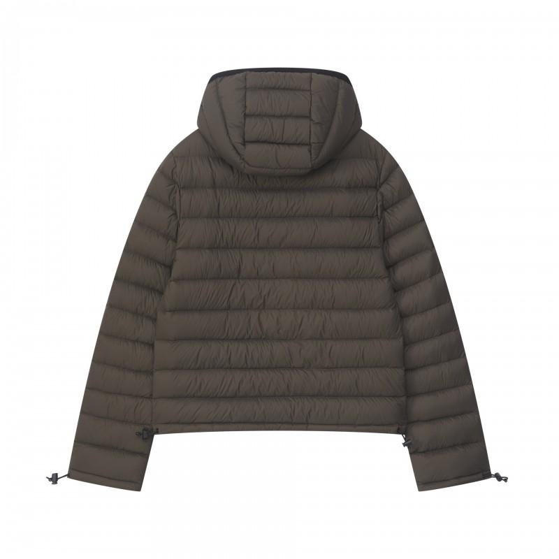 Womens 95% Goose Down Hooded Puffer Jacket Short Warm Winter Coat Korean Style Slim Fit