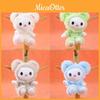 Cute Animal Plush Keyring With Short Pile Fabric For Birthday Presents