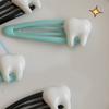 Delicate Hair Clip Tooth Y2K Barrettes Clip Harajuku Hairpin Sweet Girls Hair Harajuku Lady Mini Tooth Shape