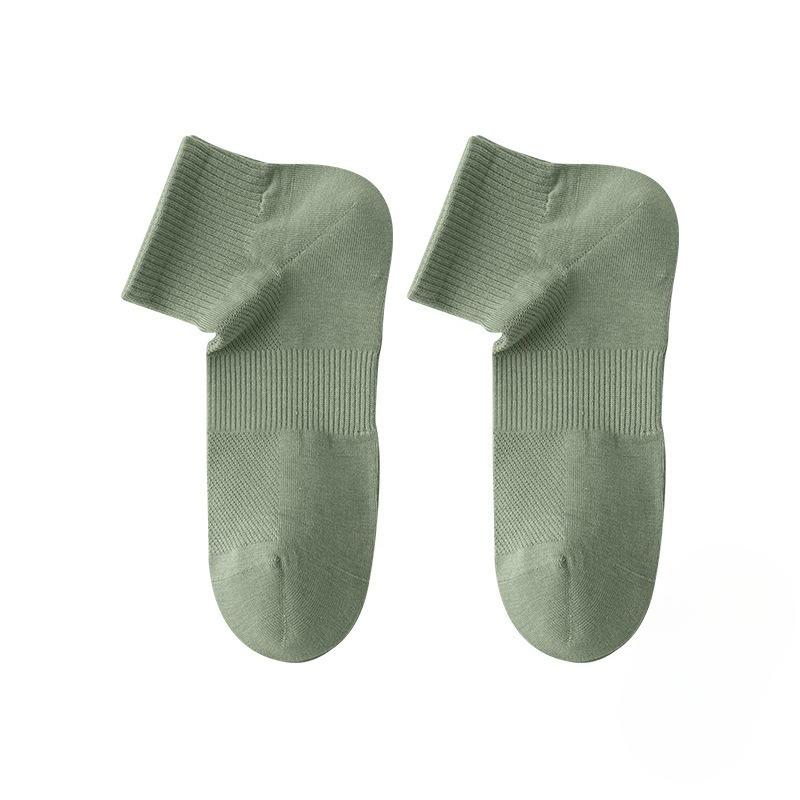 

Мужские антибактериальные носки средней длины, впитывающие пот и устраняющие запах, из гребенного хлопка, однотонные, тонкие сетчатые дышащие носки 1 pair светло-зеленый