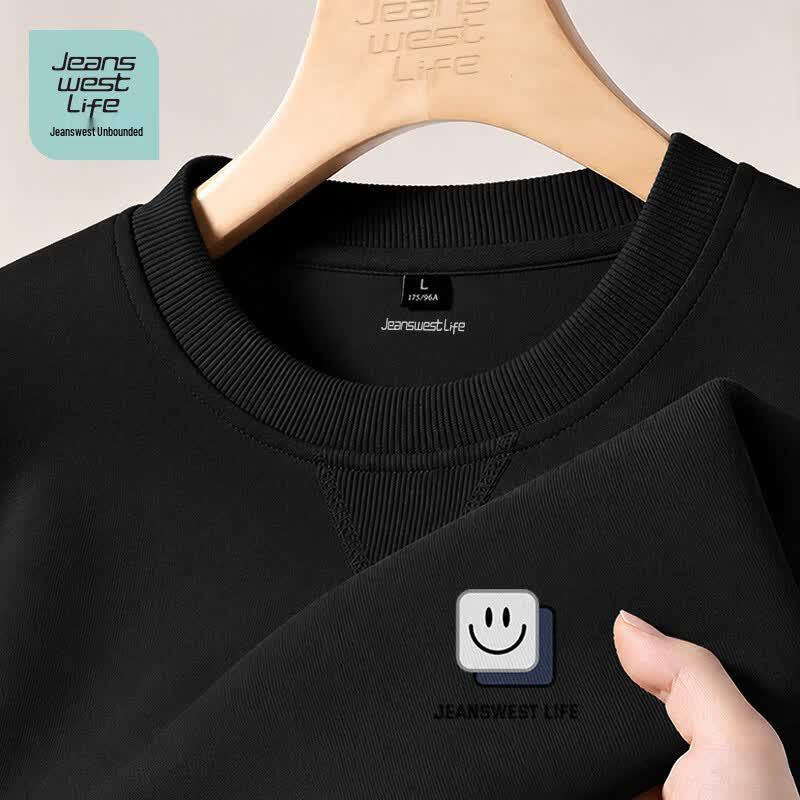 JEANSWEST LIFE Men s Relaxed Fit Letter Sweatshirt M