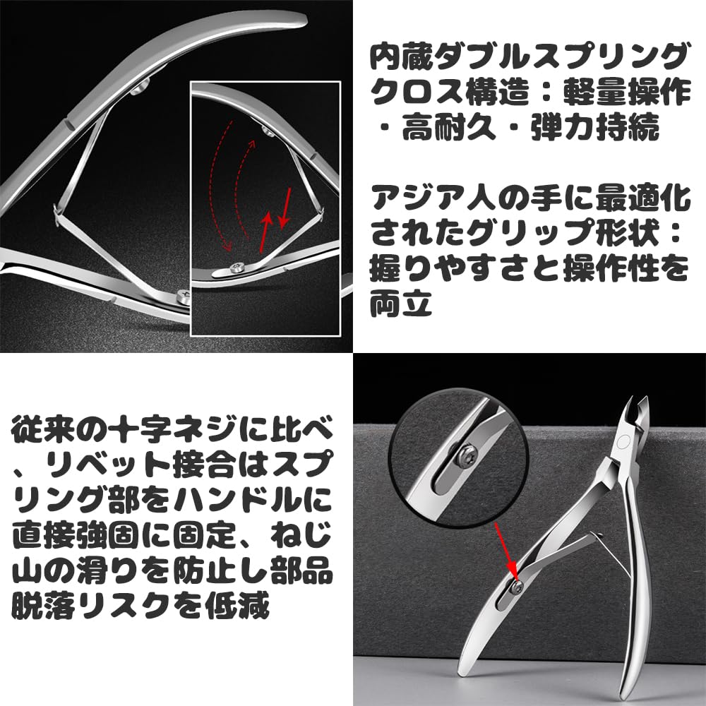 MILANQW Antibacterial Electroplating Finish Nail Care Tool Cuticle Nail Nippers All In One Portable and Safe Design Professional Nail Beauty At Home