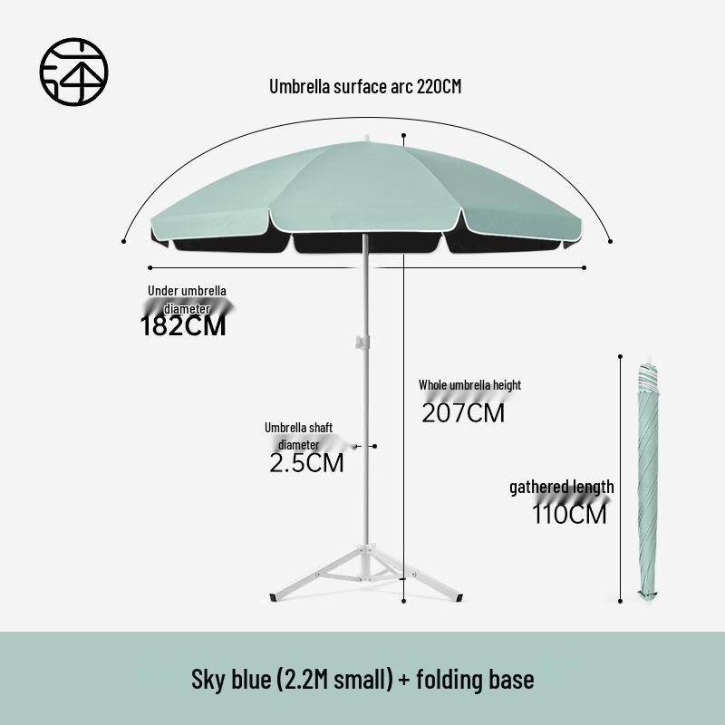 Large Outdoor Sunshade Commercial Stall Umbrella