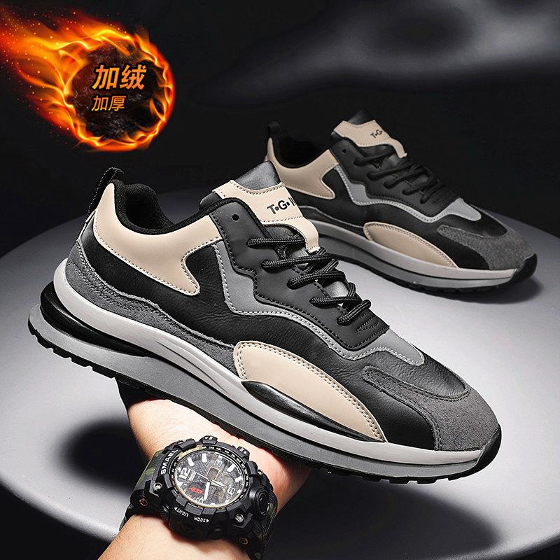 Fashion versatile sports leather shoes genuine leather spring and autumn men's shoes casual men's shoes retro